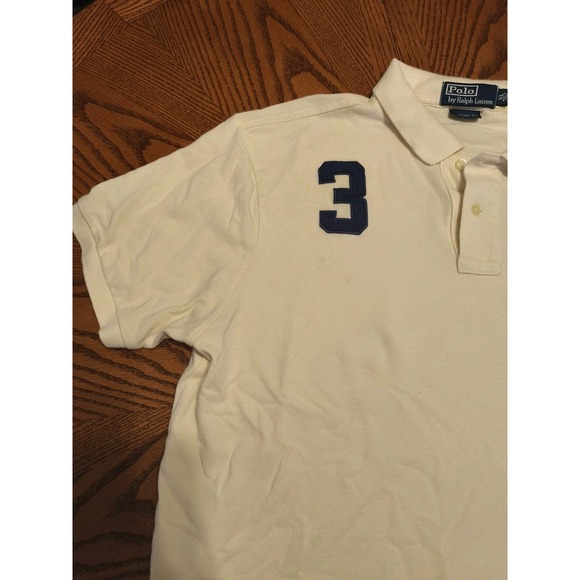 VTG MENS RALPH LAUREN EMBROIDERED POLO PONY EQUESTRIAN CREST #3 PATCH SHIRT~XL‎ - Picture 3 of 8